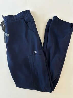 FIGS Women's Yola Skinny Pants Scrub Bottoms Size XS Navy Blue